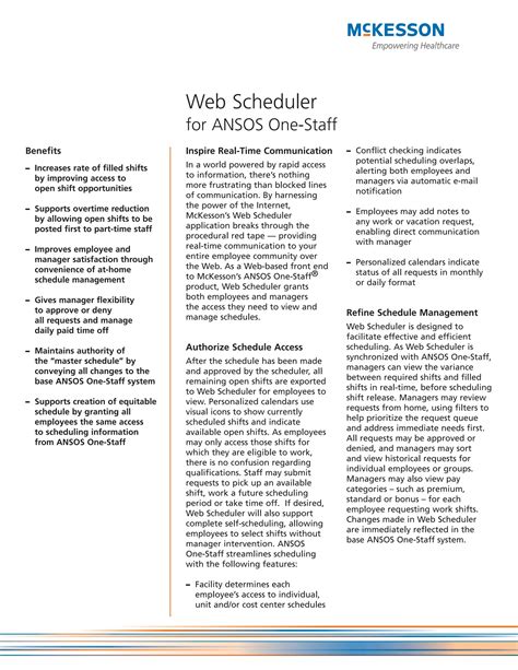 Ansos Web Scheduler