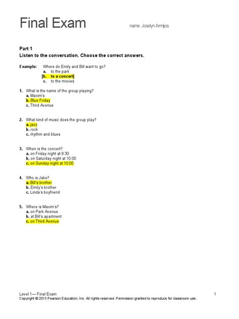 Answer Final Exam Top Notch 2b Pdf Format