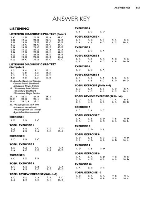 Answer Key And Tests Longman Pearson