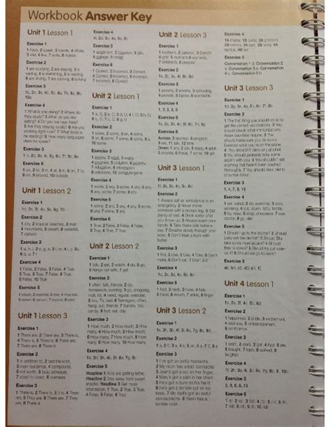 Answer Key Attitude Workbook 2
