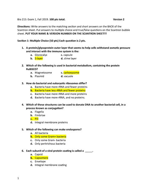 Answer Key Chapter 1 Microbiology Openstax Bacteria Worksheet Answers - Bacteria Worksheet Answers
