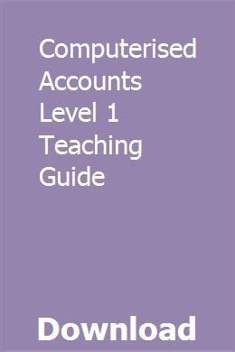 answer key computerised accounts level 1
