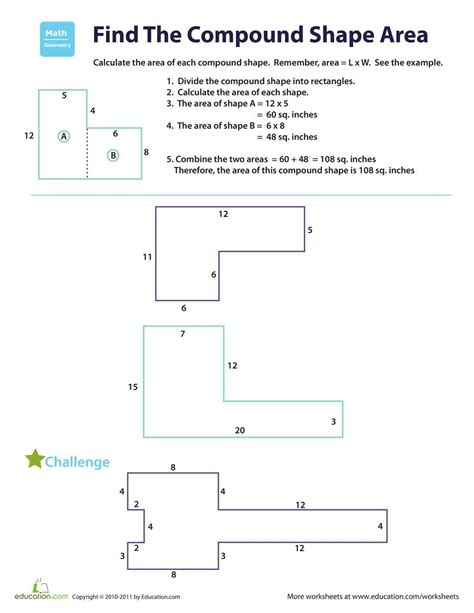 Answer Key For Compound Area Problems