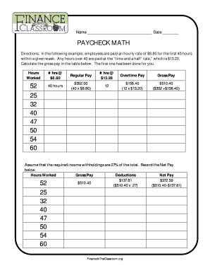 Answer Key For Paycheck Math Teaching Resources Tpt Understanding Your Paycheck Worksheet Answer Key - Understanding Your Paycheck Worksheet Answer Key