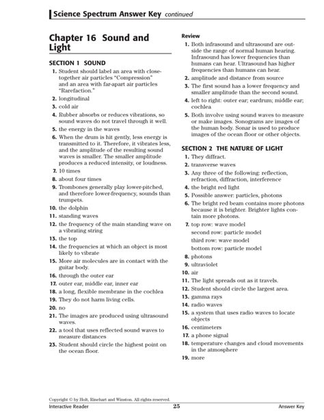 answer key for spectrum science grade 4