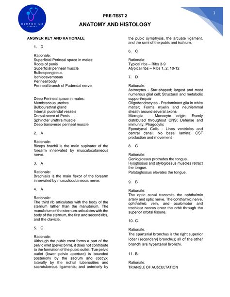 Answer Key For Visualizing Anatomy And Physiology