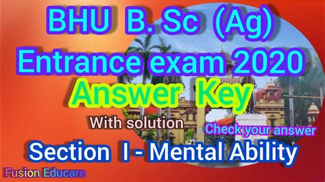Answer Key Of Bhu B Com 11