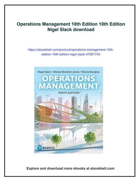 Answer Key Operations Management Nigel Slack