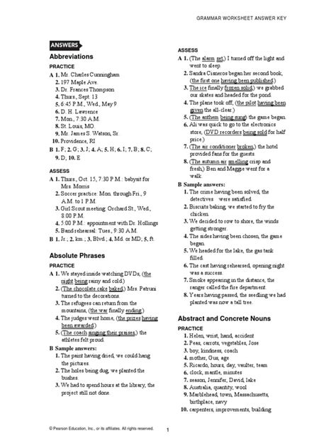 Answer Key Practice Worksheet G9 Term3 Chemistryuae