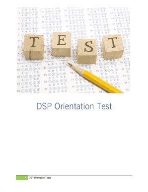 Answer Key To Dsp Orientation Test