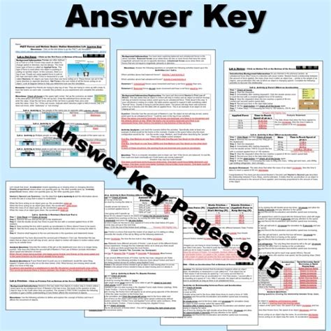 Answer Key To Phet Labs