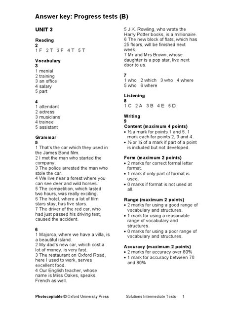 Answer Key To Progress Tests Algebra And Trigonometry Structure And Method Book