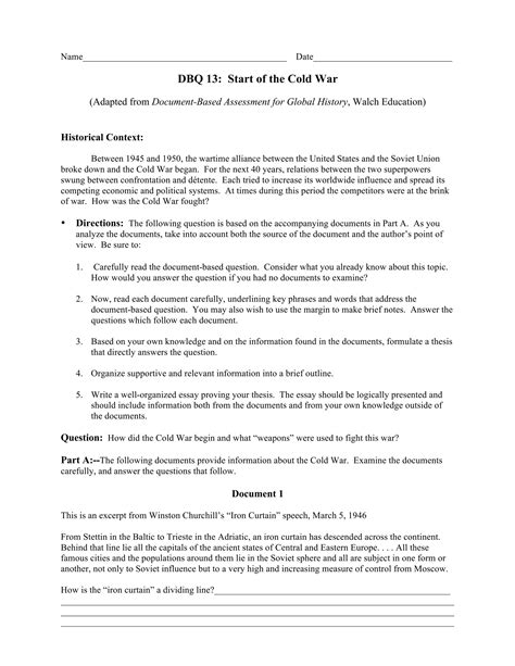Answer Key Weston Walch Dbq 21