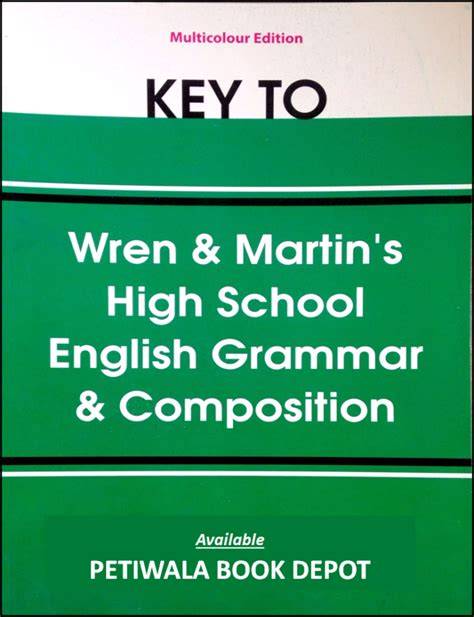 answer key wren and martin english grammar