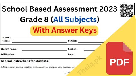 Answer Keys School Based Assessment 2023 Grade 3 Grade Results Answer Key - Grade Results Answer Key