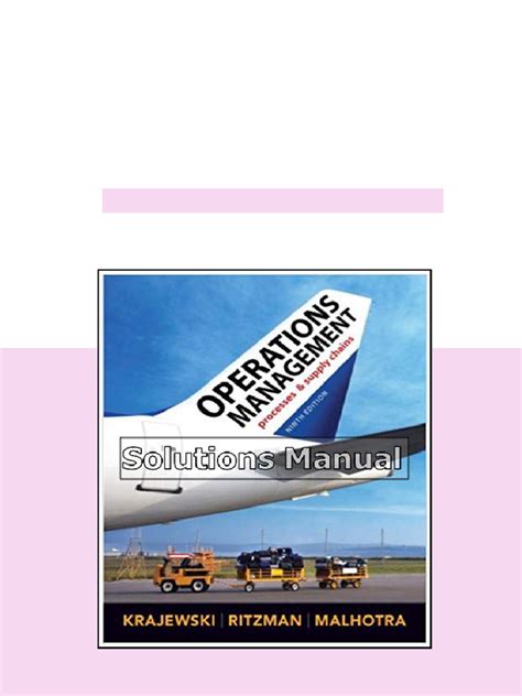 Answer Operations Management Edition 9th Jay Heizer