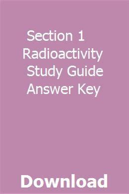 answer radioactivity workbook