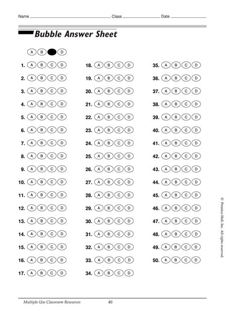 Answer Sheet Maker