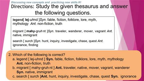 Answer Thesaurus
