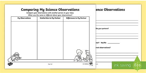 answer to comparing observations of body parts