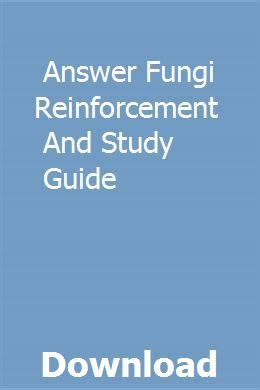 Full Download Answer Fungi Reinforcement And Study Guide 
