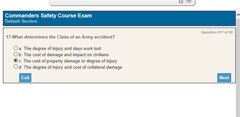 Read Online Answer Key Army Commanders Safety Course 