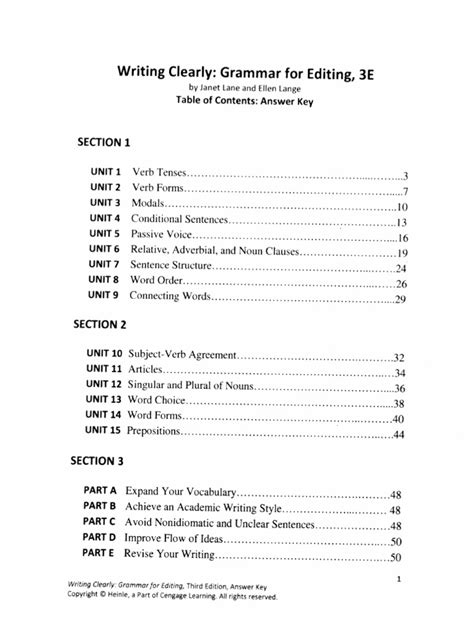 Download Answer Key For Writing Clearly Third Edition 