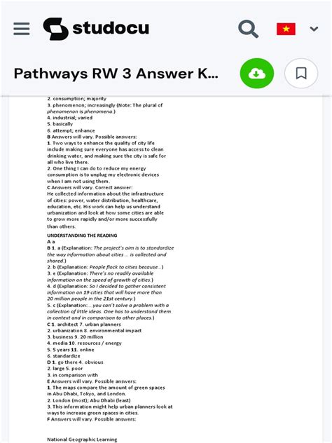 Download Answer Key Pathways 3 Pdf 