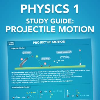 Download Answer Key Physics Study Guide Projectile Motion 