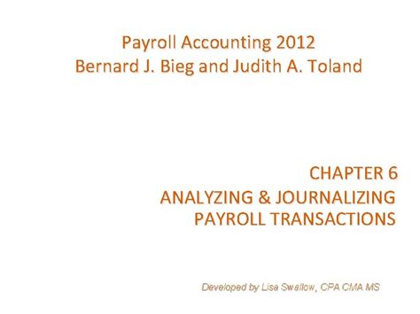 Read Answer Key To Payroll Accounting Bieg Toland Chapter 5 16A Pdf 
