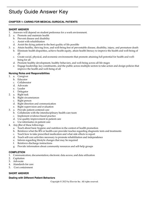 Read Answer Key To Surgical Technology Fifth Edition 