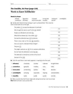 Read Online Answer Key Words To Know Skillbuilder 