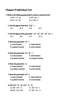 answers chapter 8 factoring polynomials lesson 8 3