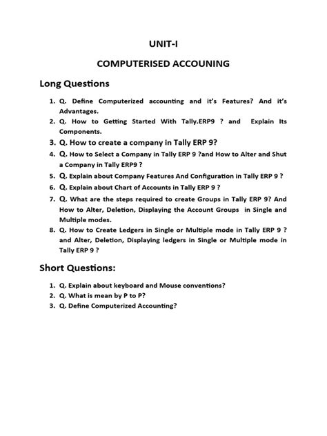 Answers For Computerized Accounting Using Quickbooks