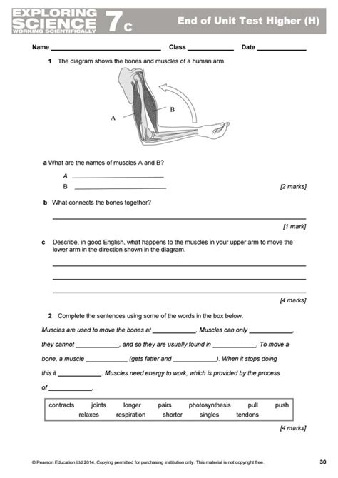 Answers For Exploring Science 7