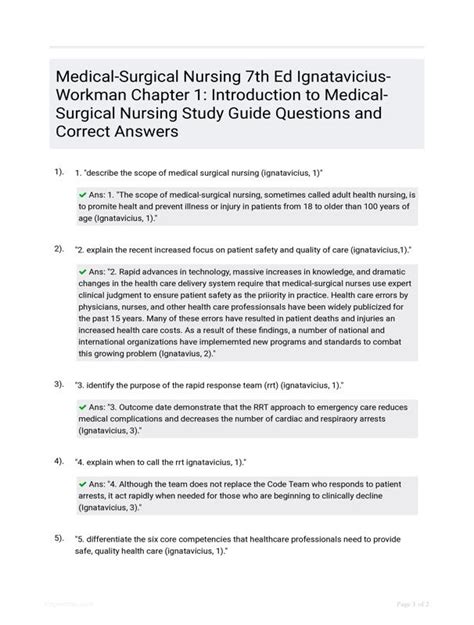 answers for study guide workman lacharity