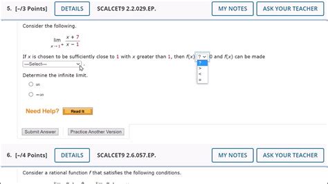 Answers For Webassign Math