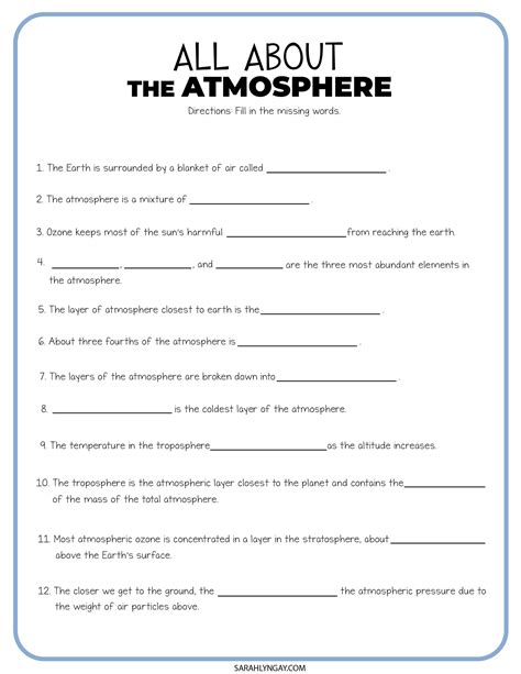 answers key resource atmosphere