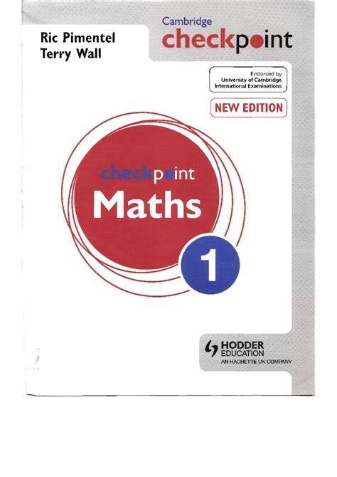 answers of maths checkpoint 1 workbook