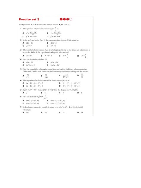 Answers To Practice Set 3 Quickbooks 2012