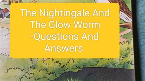 answers to questions about the nightingale and the glow