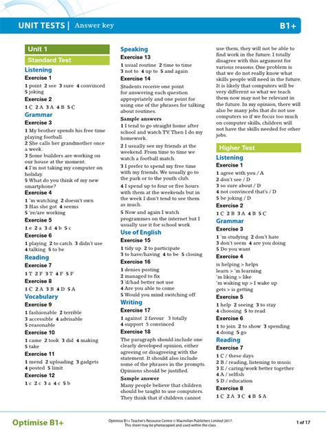 answers to upstream b1plus unit test