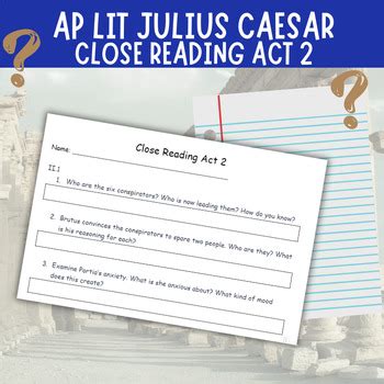 Read Answers Ap Packet Julius Caesar 