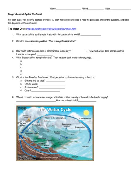 Full Download Answers Biogeochemical Cycles Study Guide 