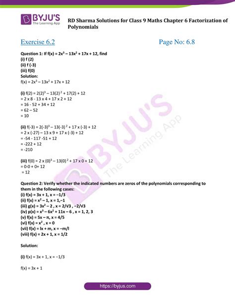 Download Answers Chapter 8 Factoring Polynomials Lesson 8 3 