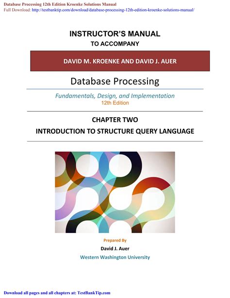 Download Answers For Database Processing 12Th Edition 