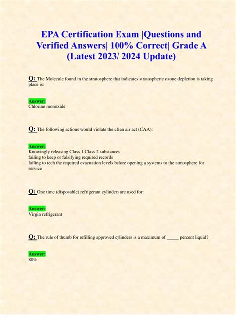 Read Answers For Epa Exam 7Th Edition 