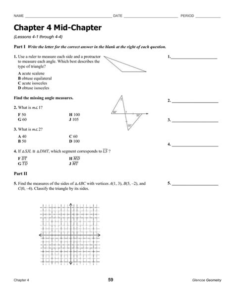 Download Answers For Glencoe Geometry Chapter 4 