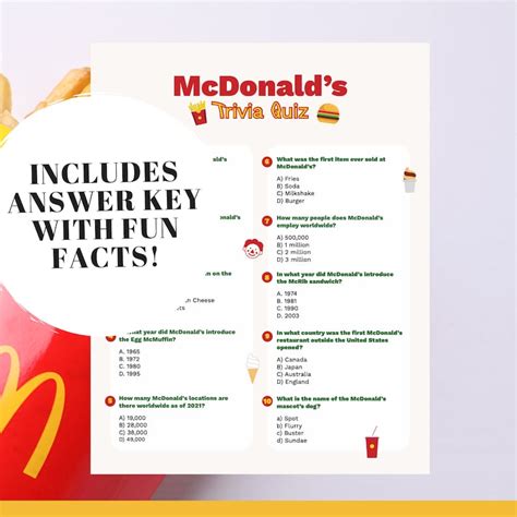 Read Online Answers For Mcdonalds S Star Quiz 