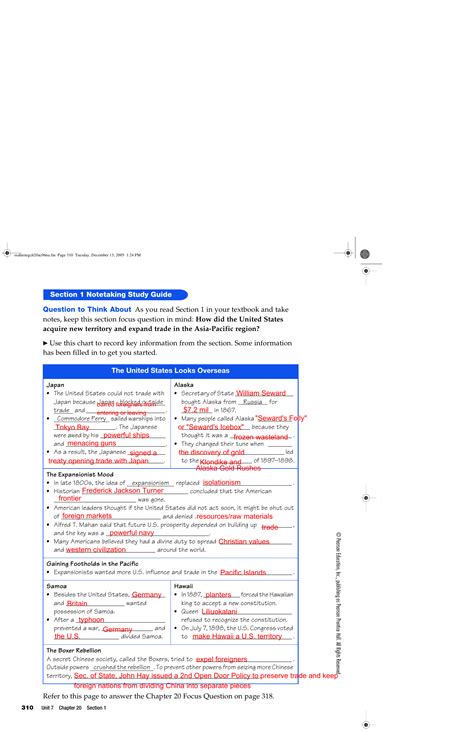 Download Answers For Note Taking Study Guide 